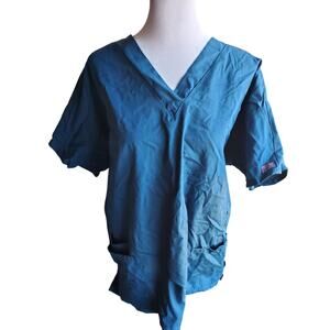 Woman's Blue Scrub - Size L - 20 W x 26 L